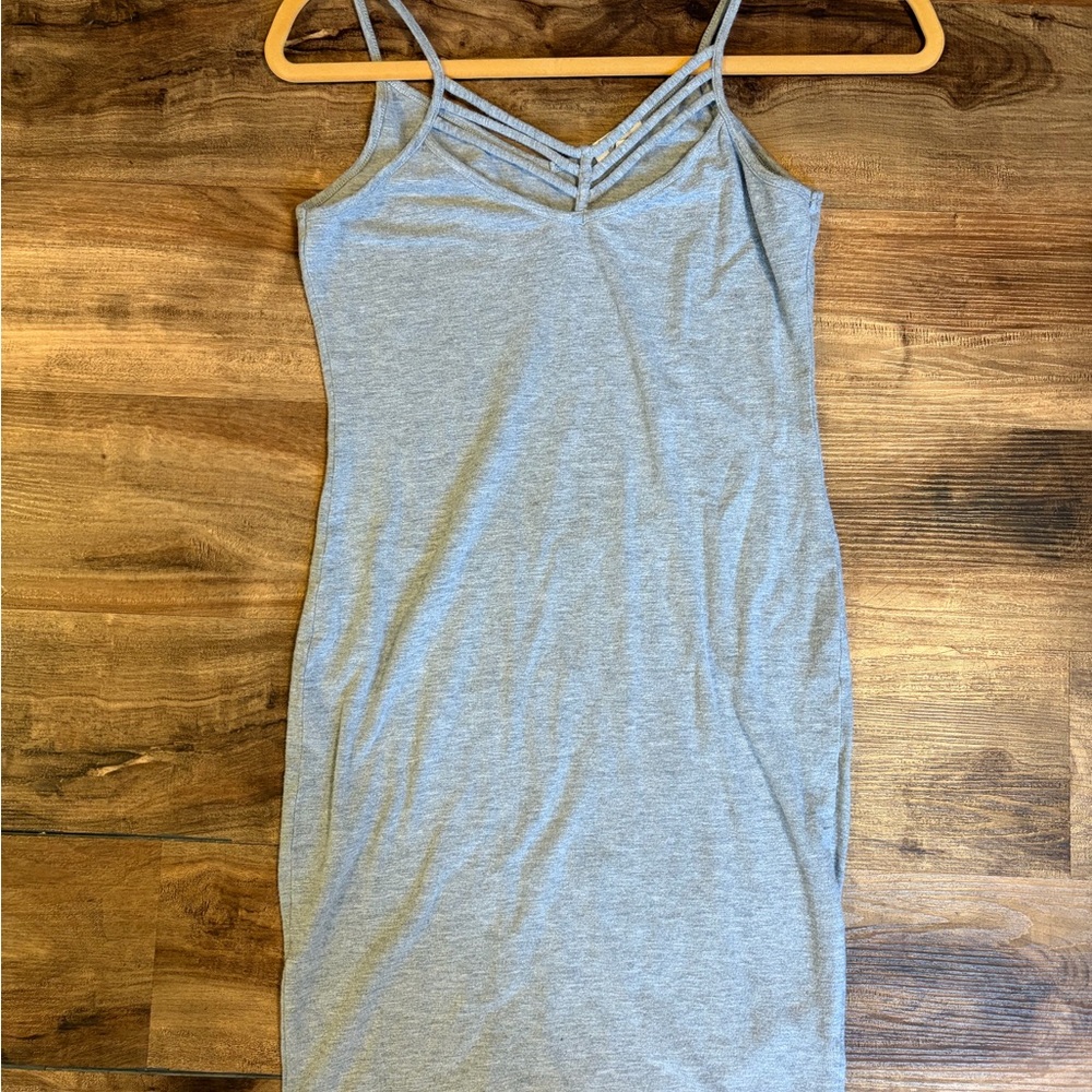 Gray Strappy Dress